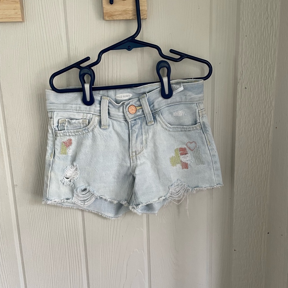 Old Navy Light Blue Distressed Women's Shorts